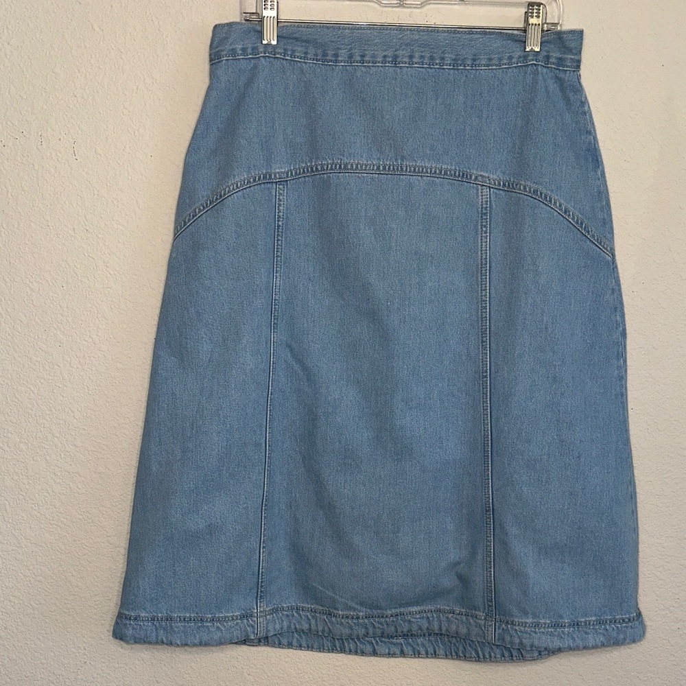 Old Navy Denim A-Line Skirt in Soft Blue